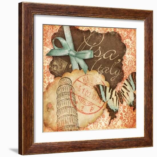 Vintage Travels II-null-Framed Art Print