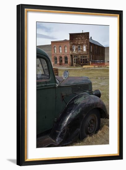 Vintage Truck, Bodie Ghost Town, Bodie Hills, Mono County, California-David Wall-Framed Photographic Print