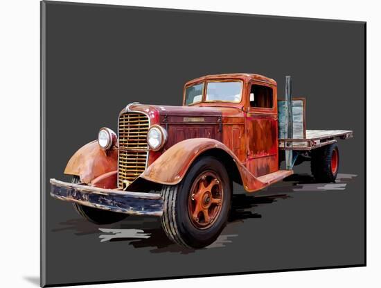 Vintage Truck I-Emily Kalina-Mounted Art Print