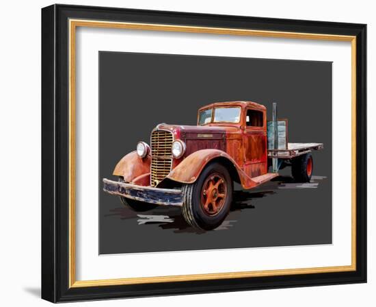 Vintage Truck I-Emily Kalina-Framed Art Print