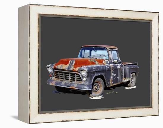 Vintage Truck IV-Emily Kalina-Framed Stretched Canvas