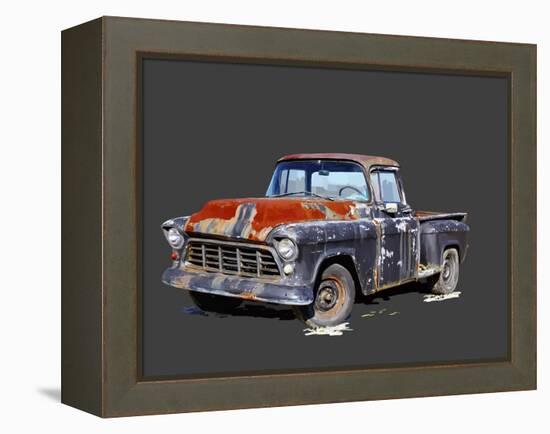 Vintage Truck IV-Emily Kalina-Framed Stretched Canvas