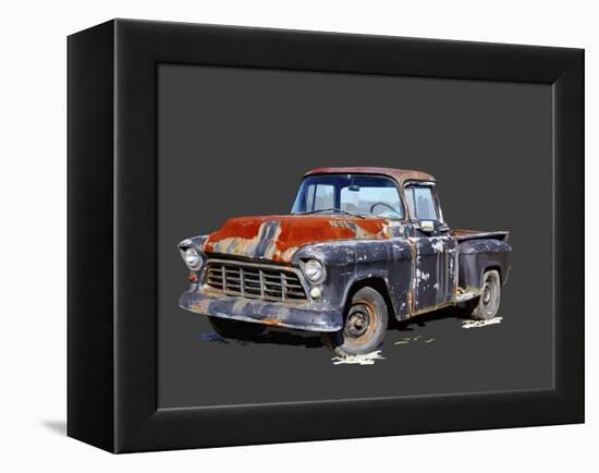 Vintage Truck IV-Emily Kalina-Framed Stretched Canvas