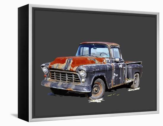 Vintage Truck IV-Emily Kalina-Framed Stretched Canvas