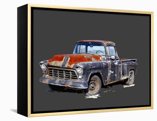 Vintage Truck IV-Emily Kalina-Framed Stretched Canvas