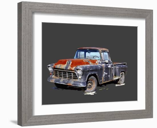 Vintage Truck IV-Emily Kalina-Framed Art Print