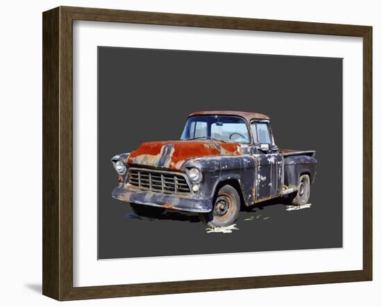 Vintage Truck IV-Emily Kalina-Framed Art Print