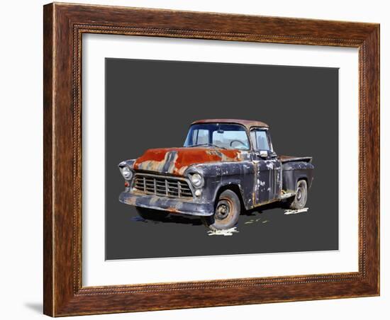 Vintage Truck IV-Emily Kalina-Framed Art Print