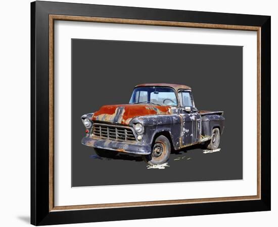 Vintage Truck IV-Emily Kalina-Framed Art Print