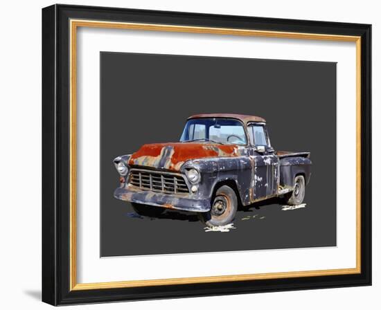 Vintage Truck IV-Emily Kalina-Framed Art Print