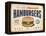 Vintage Try Our Homestyle Hamburgers-Real Callahan-Framed Stretched Canvas