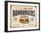 Vintage Try Our Homestyle Hamburgers-Real Callahan-Framed Art Print