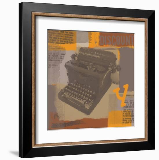 Vintage Typewriter I-Yashna-Framed Art Print