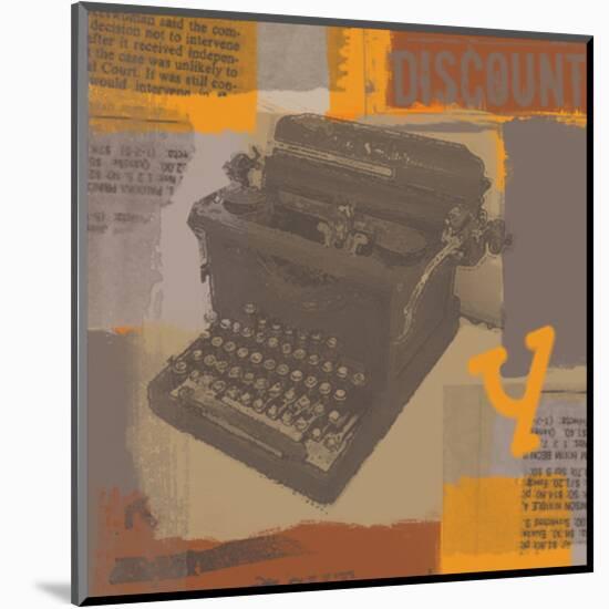 Vintage Typewriter I-Yashna-Mounted Art Print