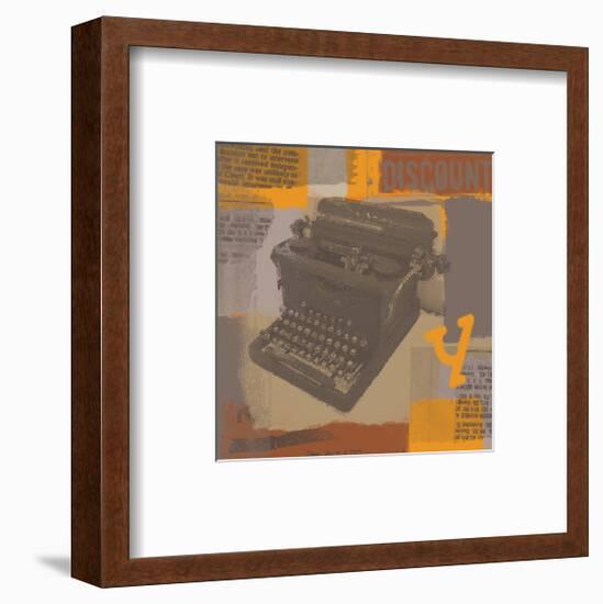 Vintage Typewriter I-Yashna-Framed Art Print