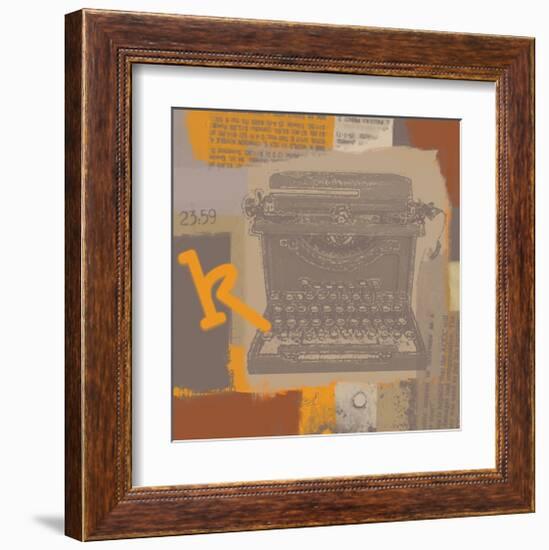 Vintage Typewriter II-Yashna-Framed Art Print