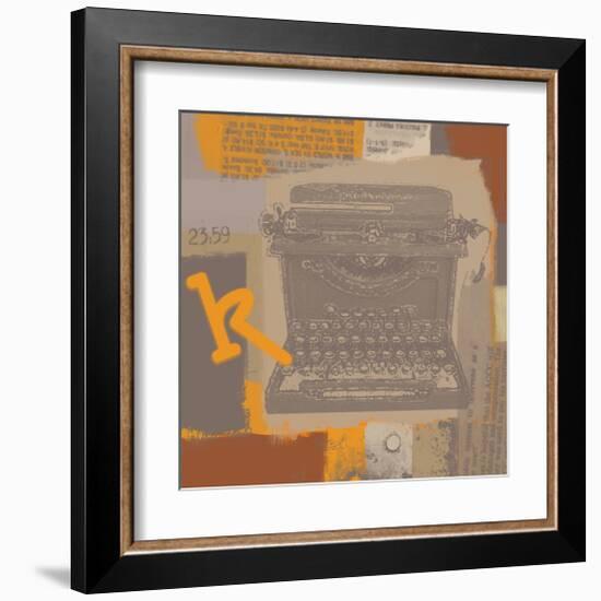 Vintage Typewriter II-Yashna-Framed Art Print