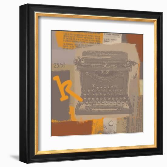 Vintage Typewriter II-Yashna-Framed Art Print