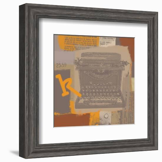 Vintage Typewriter II-Yashna-Framed Art Print