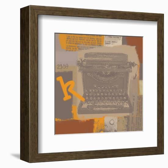 Vintage Typewriter II-Yashna-Framed Art Print