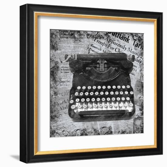 Vintage Typewriter-Lauren Gibbons-Framed Art Print