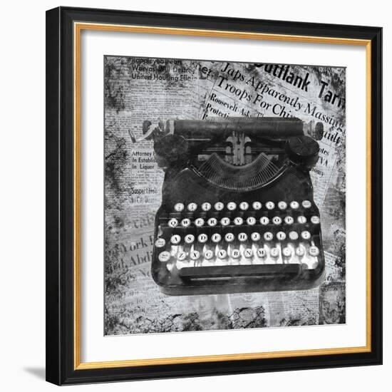 Vintage Typewriter-Lauren Gibbons-Framed Art Print