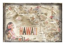 Aloha Hawaii-Vintage Vacation-Art Print