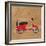 Vintage Vespa Red-Dominique Vari-Framed Art Print