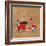 Vintage Vespa Red-Dominique Vari-Framed Art Print