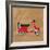 Vintage Vespa Red-Dominique Vari-Framed Art Print