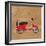 Vintage Vespa Red-Dominique Vari-Framed Art Print