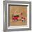 Vintage Vespa Red-Dominique Vari-Framed Art Print