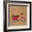 Vintage Vespa Red-Dominique Vari-Framed Art Print