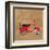 Vintage Vespa Red-Dominique Vari-Framed Art Print