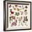 Vintage Victorian Flowers Clip Art-Karimala-Framed Art Print