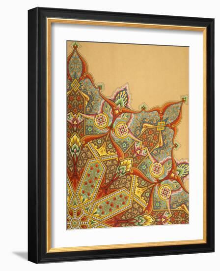 Vintage Victorian Textile Pattern Design-English-Framed Giclee Print