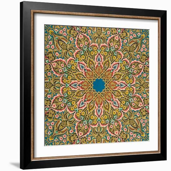 Vintage Victorian Textile Pattern Design-English-Framed Giclee Print