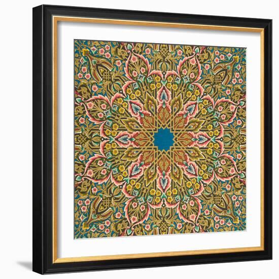 Vintage Victorian Textile Pattern Design-English-Framed Giclee Print