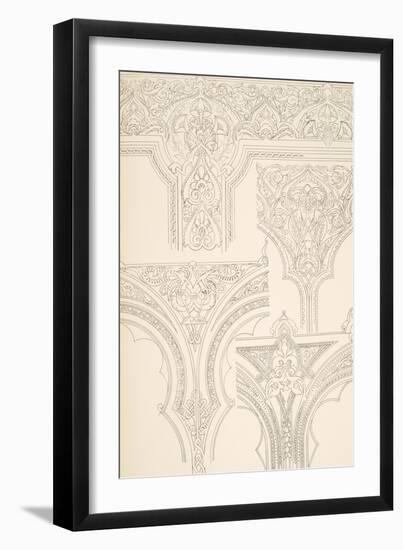 Vintage Victorian Textile Pattern Design-English-Framed Giclee Print