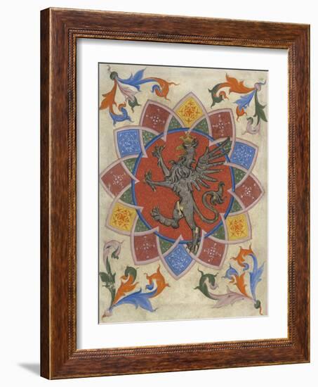 Vintage Victorian Textile Pattern Design-Italian-Framed Giclee Print