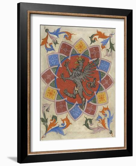 Vintage Victorian Textile Pattern Design-Italian-Framed Giclee Print