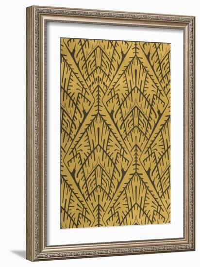 Vintage Victorian Textile Pattern Design-English-Framed Giclee Print