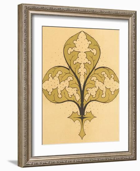 Vintage Victorian Textile Pattern Design-English-Framed Giclee Print