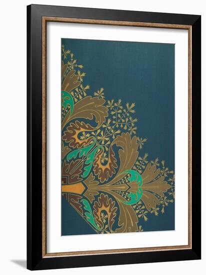 Vintage Victorian Textile Pattern Design-English-Framed Giclee Print