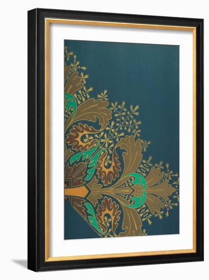 Vintage Victorian Textile Pattern Design-English-Framed Giclee Print