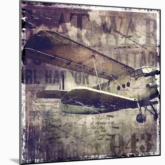 Vintage War Aircraft-Mindy Sommers-Mounted Giclee Print