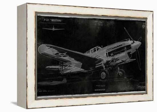 Vintage War Plane-Dylan Matthews-Framed Stretched Canvas