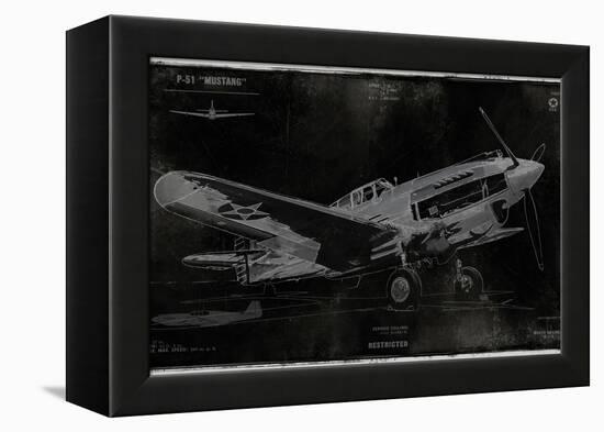 Vintage War Plane-Dylan Matthews-Framed Stretched Canvas