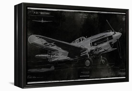 Vintage War Plane-Dylan Matthews-Framed Stretched Canvas