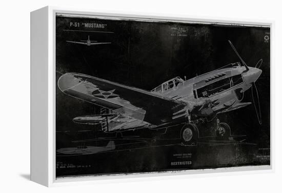 Vintage War Plane-Dylan Matthews-Framed Stretched Canvas